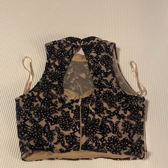 Jodi Kristopher 2 Piece Homecoming Dance Party Halter Dress Size 7 - Picture 4 of 10